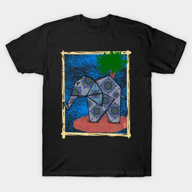 Origami elephant T-Shirt by Chillateez 